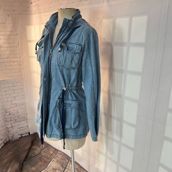 Ashley Vintage charm Windsor Carpe Denim Anorak jacket size medium - Picture 6 of 13